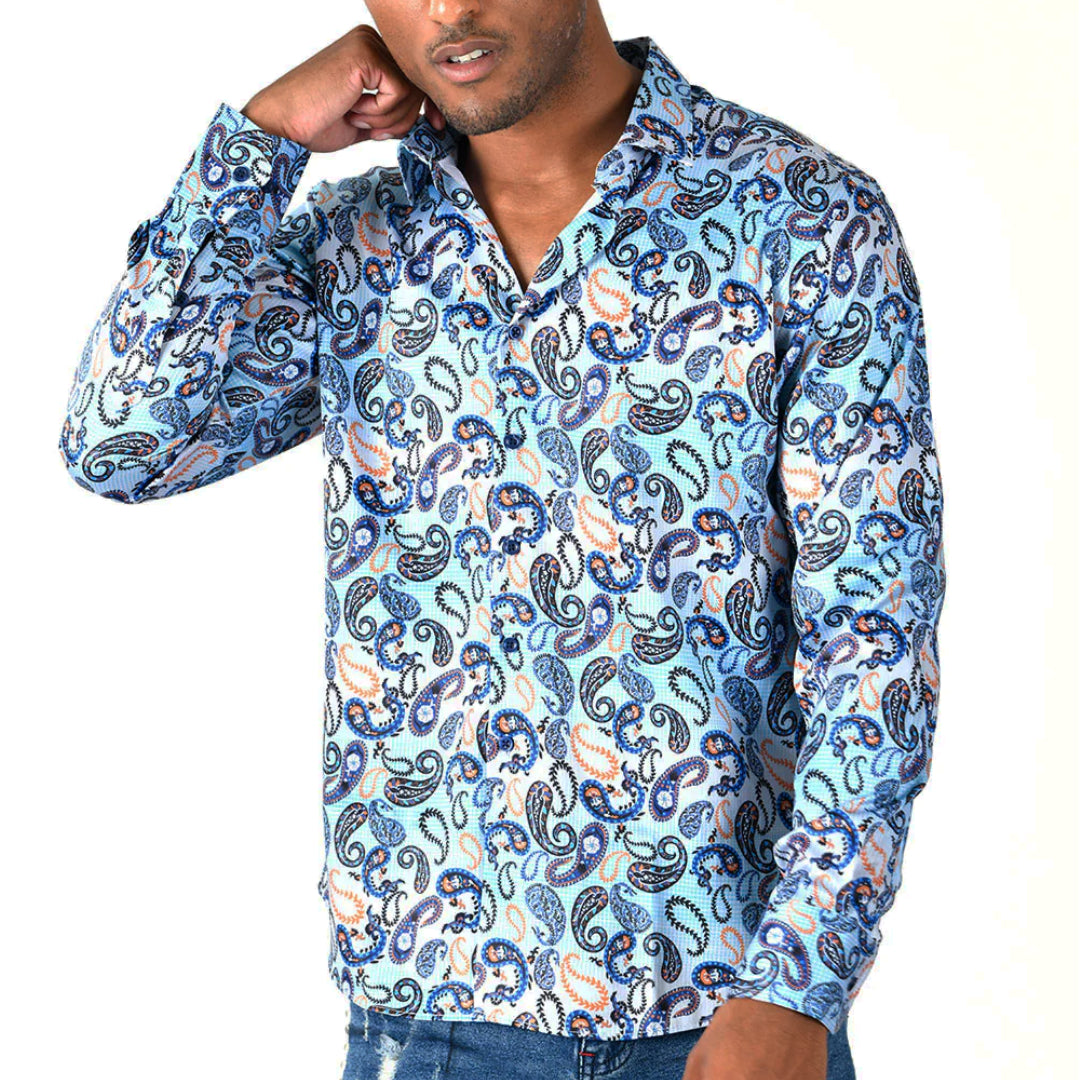 Mens Paisley Design Dress shirts – Premiere Dress Shirts